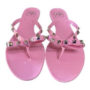 DV Dolce Vita Sunkissed Jelly Sandals Light Pink Size 9 NIB
